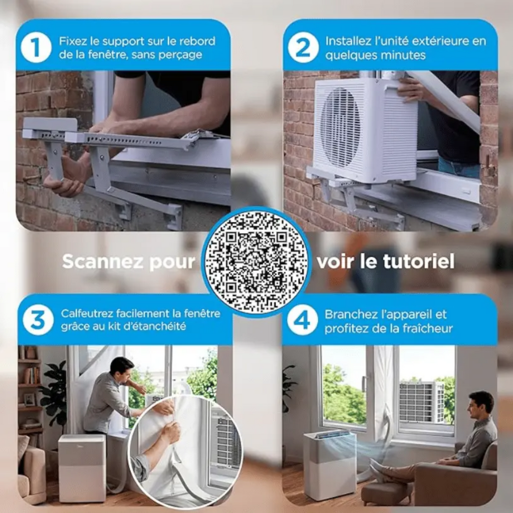 Midea PortaSplit – Refroidit comme une clim fixe, se branche comme un ventilateur