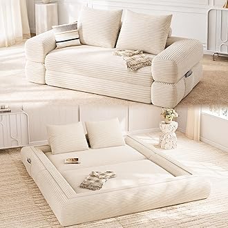 Futon Sofa Bed with Pillow